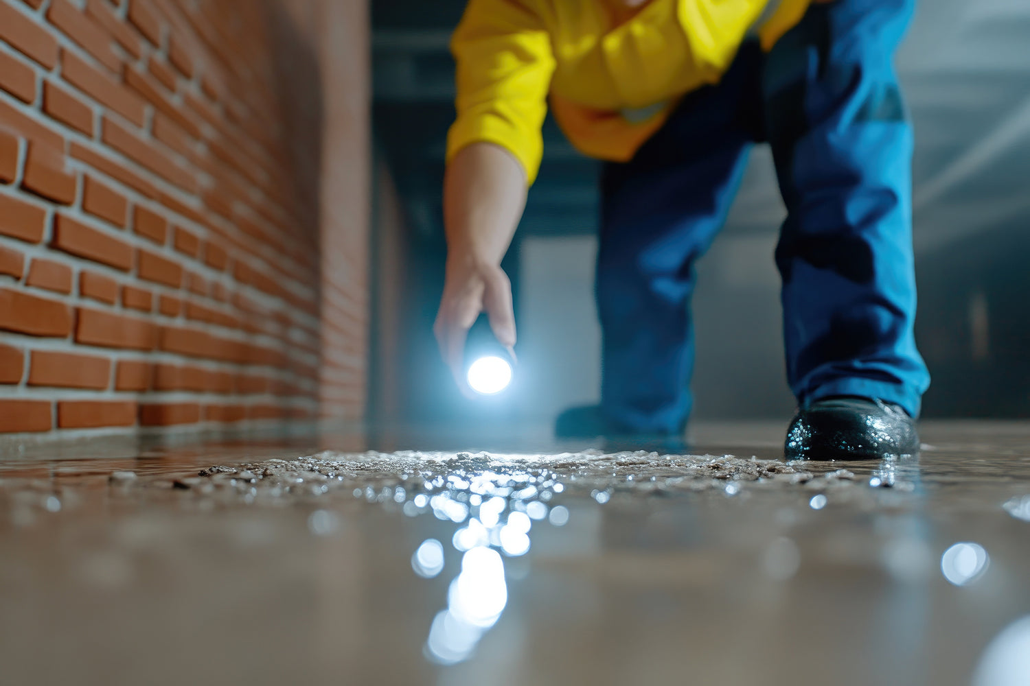 Wasserschaden wird begutachtet