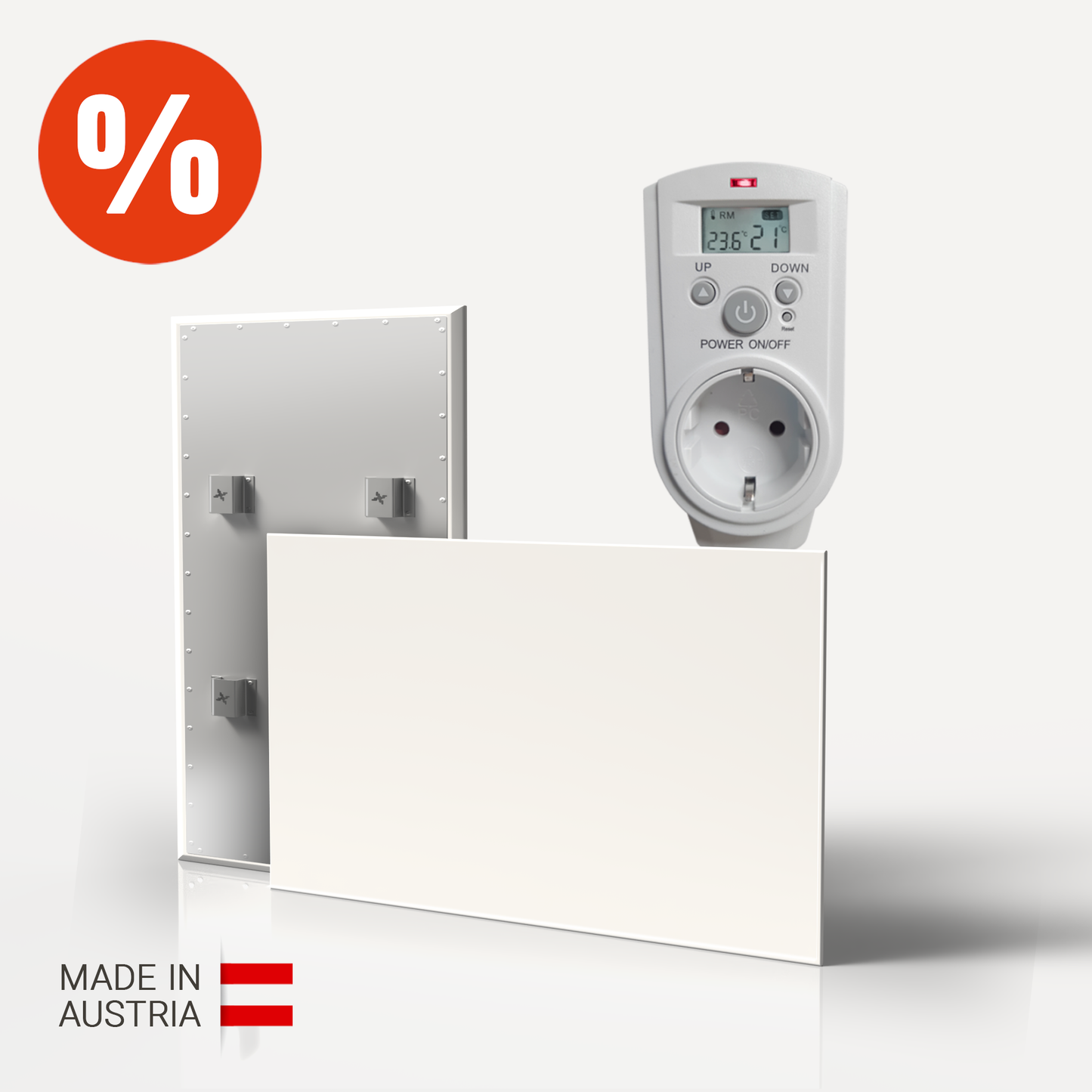 Infraredly Paneel Medium mit Digitalem Thermostat